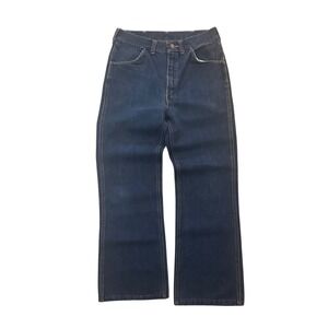 Vintage Big Yank‎ Mens Dark Wash Denim Jeans Made in USA Union Made W34 L34